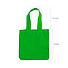 6" x 6" Mini Nonwoven Neon Tote Bags - 12 Pc. Image 1