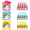 6" x 6" Mini Nonwoven Unicorn Tote Bags - 12 Pc. Image 1