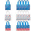 6" x 6" Mini Patriotic Nonwoven Tote Bags - 12 Pc. Image 1