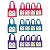 6" x 6" Mini Penguin Nonwoven Tote Bags - 12 Pc. Image 1
