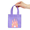 6" x 6" Nonwoven Mini Princess Party Tote Bags - 12 Pc. Image 2