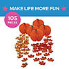 6" x 7 1/2 Pumpkin Honeycomb & Fall Leaves Centerpieces for 5 Tables Image 1