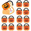 6&quot; x 7&quot; Pumpkin Candy Bucket Acetate &amp; Foam Craft Kit - Makes 12 Image 1