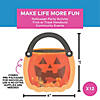6&quot; x 7&quot; Pumpkin Candy Bucket Acetate &amp; Foam Craft Kit - Makes 12 Image 4
