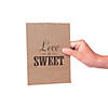 6" x 8" Bulk Love is Sweet Paper Treat Bags - 50 Pc. Image 3