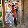 60 1/4" Animated & Light-Up Red Skeletal Reaper with Wings Hanging Decoration Image 1