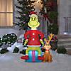 60" Airblown&#174; Grinch with Max Inflatable Christmas Outdoor Yard Decoration Image 1