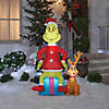 60" Airblown Grinch With Max Image 1
