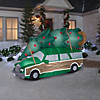 60" Blow Up Inflatable National Lampoon&#39;s Christmas Vacation Car with Tree Outdoor Yard Decoration Image 2