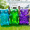 60" Green Gummy Bear Swimming Pool Float Image 2