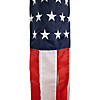 60" Patriotic Stars and Stripes Outdoor Windsock Image 2