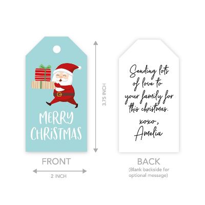 60 Presents Design Christmas To/From Tag Image 1