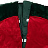 60" Red Traditional Christmas Tree Skirt with Green Border Trim Image 2