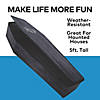60" Wooden-Look Black Coffin With Lid Halloween Decoration Image 2