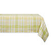 60" X 120" Lemon Bliss Plaid Tablecloth Image 1