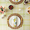 60" X 120" Lemon Bliss Plaid Tablecloth Image 4