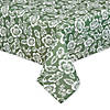 60" X 84" Artichoke Green  Floral Print Outdoor Tablecloth Image 1