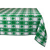 60" X 84" Shamrock Woven Check Tablecloth Image 1