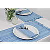 60" X 84" White Polyester Tablecloth Image 2