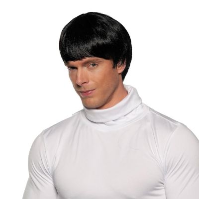 60's Mop Top Adult Costume Wig  Black Image 1