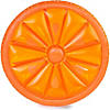 61.5" Inflatable Orange Fruit Slice Swimming Pool Lounger Raft Image 1