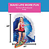 61" x 69" Luau 3D Wave & Surfboard Surfing Cardboard Stand-Up Image 3