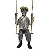 62" Hanging Lightup Animated Swinging Skeleton Boy Decoration Image 1