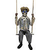 62&quot; Hanging Lightup Animated Swinging Skeleton Boy Decoration Image 1