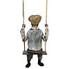 62" Hanging Lightup Animated Swinging Skeleton Boy Decoration Image 1