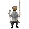 62&quot; Hanging Lightup Animated Swinging Skeleton Boy Decoration Image 1