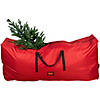 65" Red and Black Artificial Christmas Tree Storage Bag Image 2