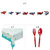 66 Pc. Airplane Party Disposable Tableware Kit for 8 Guests Image 2