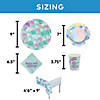 66 Pc. Mermaid Sparkle Party Disposable Tableware Kit For 16 Guests Image 3