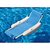 66" White and Blue Rippled Float Sunchaser Swimming Pool Lounge Chair Image 1