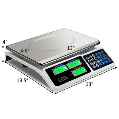 66Lbs Digital Weight Scale Price Computing Retail Count Scale Food Meat Scales Image 1