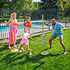 68 1/2" x 65" Deluxe Plastic Limbo Outdoor Party Game Kit with Base Image 3