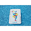 69" Inflatable White and Blue Joker Playing Card Pool Mattress Image 1