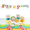 69 Pc. Hello Summer Party Disposable Tableware Kit for 8 Guests Image 1