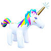 6ft Rainbow Unicorn Outdoor Inflatable Lawn Sprinkler Image 1