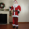 6ft Red and White Life Size Plush Santa Claus Standing Christmas Figure Image 2