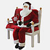 6ft Red and White Life Size Plush Santa Claus Standing Christmas Figure Image 3