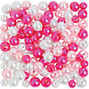 6mm - 8mm Bulk 200 Pc. Pink & White Pearl Bead Assortment Image 1