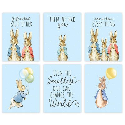 6Pc Peter Rabbit Baby Blue First We Had Image 3