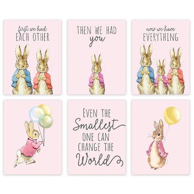 6Pc Peter Rabbit Pink First We Had Each Image 1