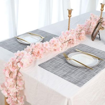 6pcs Artificial Cherry Blossom Flower Vines Image 2