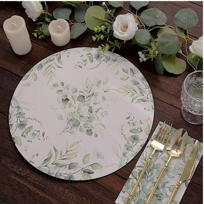 6Pcs Disposable Paper Charger Plates Image 1
