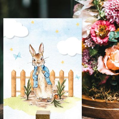 6Pcs Peter Rabbit Blue Change the World Image 1