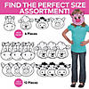 7 1/2" - 10" Color Your Own Farm Animal Cardstock Masks - 12 Pc. Image 2