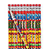 7 1/2" 100th Day of School Bright Multicolor Wood Pencils - 24 Pc. Image 1