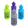 7 1/2" 16 oz. Gamer BPA-Free Reusable Plastic Water Bottles - 12 Ct. Image 1